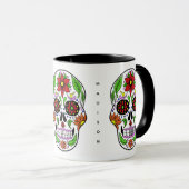 Aangepaste naam Suiker mokken schedel (Voorkant rechts)