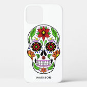 Aangepaste naam Suiker Telefoongevallen schedel Case-Mate iPhone Case (Achterkant)