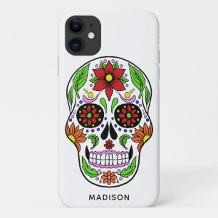 Aangepaste naam Suiker Telefoonkwesties schedel Case-Mate iPhone Case
