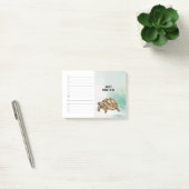 Aangepaste naam Sulcata-schildpad Checklistnotitie Post-it® Notes (Kantoor)