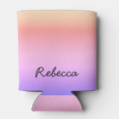 Aangepaste naam Sunset Ombré Gradient Blikjeskoeler (Achterkant)