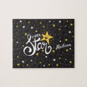 Aangepaste naam Superstar Legpuzzel (Horizontaal)
