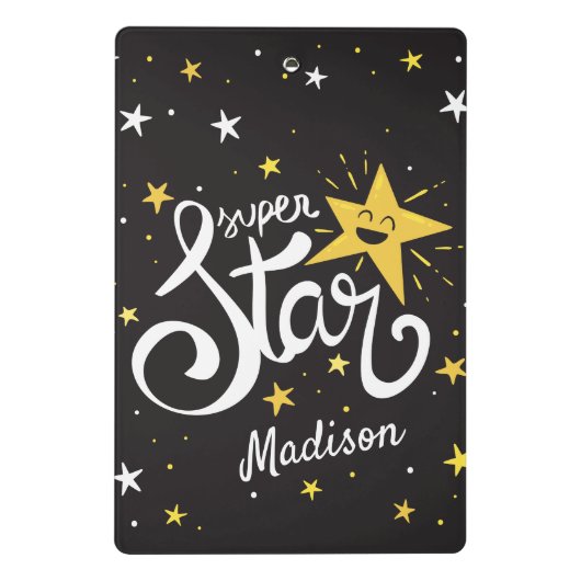 Aangepaste naam Superstar Mini Klembord (Achterkant)