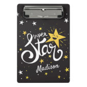 Aangepaste naam Superstar Mini Klembord (Voorkant)