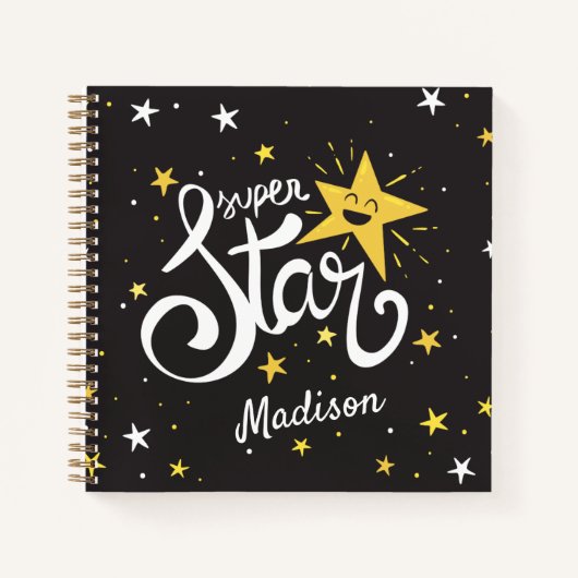 Aangepaste naam Superstar Notitieboek (Voorkant)