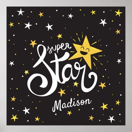 Aangepaste naam Superstar Poster (Voorkant)