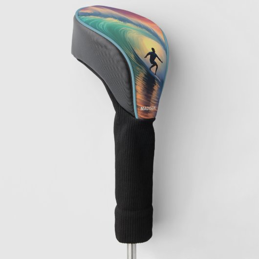 Aangepaste naam Surfen Golfheadcover (Schuin)