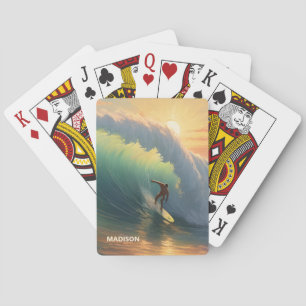 Aangepaste naam Surfen Pokerkaarten