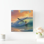 Aangepaste naam Surfen Vierkante Klok (Huis)