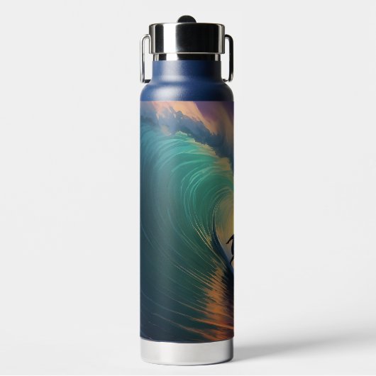 Aangepaste naam Surfen Waterfles (Voorkant)