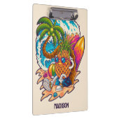 Aangepaste naam Surfende ananas Klembord (Rechts)