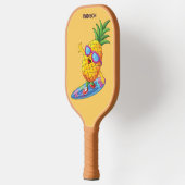 Aangepaste naam Surfende ananas Pickleball Paddle (Links)