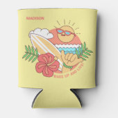 Aangepaste naam Surfer Blikjeskoeler (Voorkant)