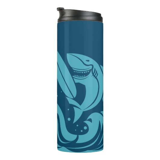 Aangepaste naam Surfer-tumbler Thermosbeker (Geroteerd rechts)