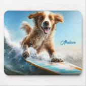 Aangepaste naam Surfhond Muismat (Voorkant)