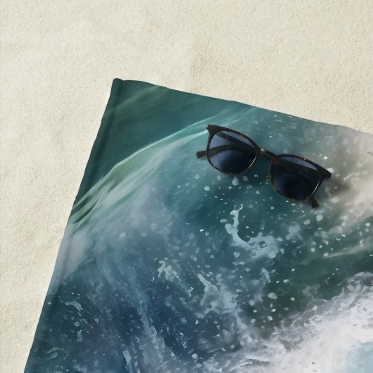 Aangepaste naam Surfhond Strandlaken (In situ)