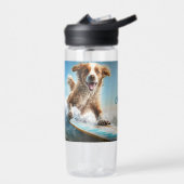 Aangepaste naam Surfhond Waterfles (Links)