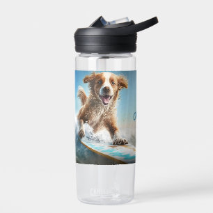 Aangepaste naam Surfhond Waterfles