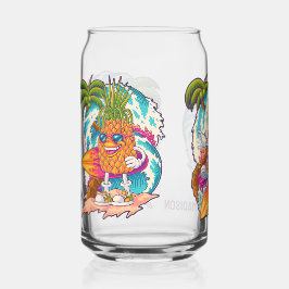 Aangepaste naam Surfing Ananas Blikvorm Glas