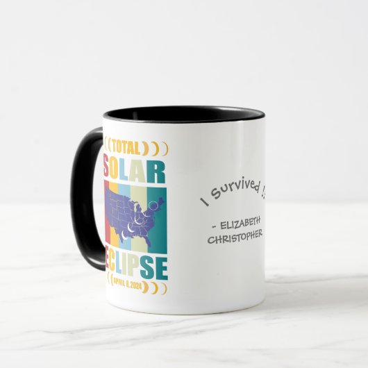 Aangepaste naam Survivor Keepsake Mok voor Star Ga (Voorkant links)