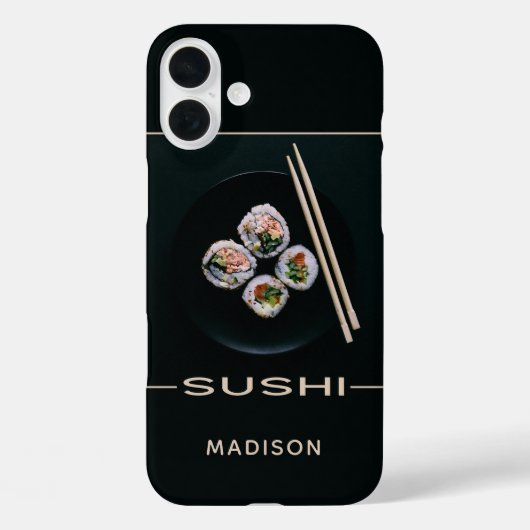 Aangepaste naam SUSHI-telefoonkwesties Case-Mate iPhone Case (Achterkant)