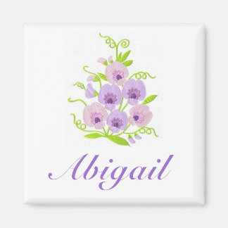 AANGEPASTE NAAM - Sweetpea Girl's / Vrouw Magnet