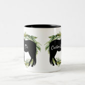 Aangepaste naam T voor speciale paardenrennen Tweekleurige Koffiemok (Center)