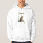 Aangepaste naam Tabblad Kat Pet Hoodie (Voorkant)