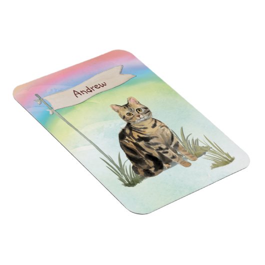 Aangepaste naam Tabblad Kat Pet Magneet (Rechterzijde)