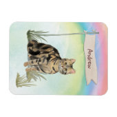 Aangepaste naam Tabblad Kat Pet Magneet (Horizontaal)