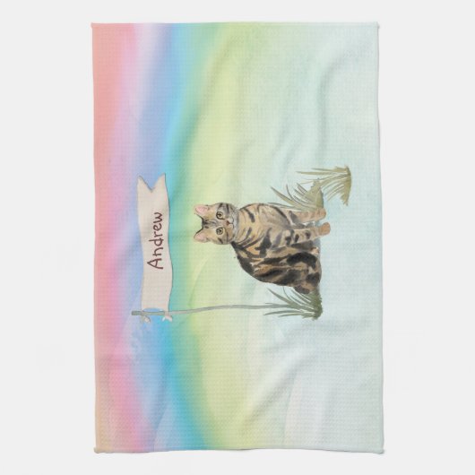 Aangepaste naam Tabblad Kat Pet Theedoek (Verticaal)