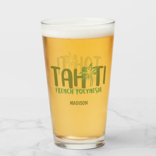 Aangepaste naam Tahiti Glas (Achterkant gevuld)