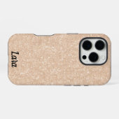 Aangepaste naam tan iPhone 16 Pro Hoesje (Achterkant horizontaal)