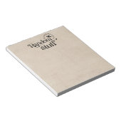 Aangepaste naam  Tan Typografie Notitieblok (Schuin)