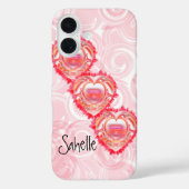 Aangepaste naam Tattered Heart Case-Mate iPhone Case (Achterkant)