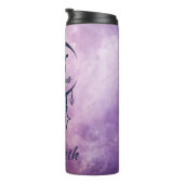 Aangepaste naam Taurus Zodiac teken Thermosbeker (Geroteerd rechts)