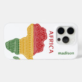 Aangepaste naam & tekst Afrika Case-Mate iPhone Case (Achterkant (horizontaal))