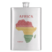 Aangepaste naam & tekst Afrika Flacon (Voorkant)