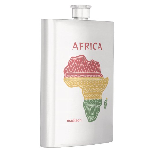 Aangepaste naam & tekst Afrika Flacon (Rechts)