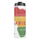 Aangepaste naam & tekst Afrika Thermosbeker (Voorkant)
