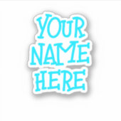 Aangepaste naam Tekst afspeelbaar HelmStickers Sticker (Voorkant)