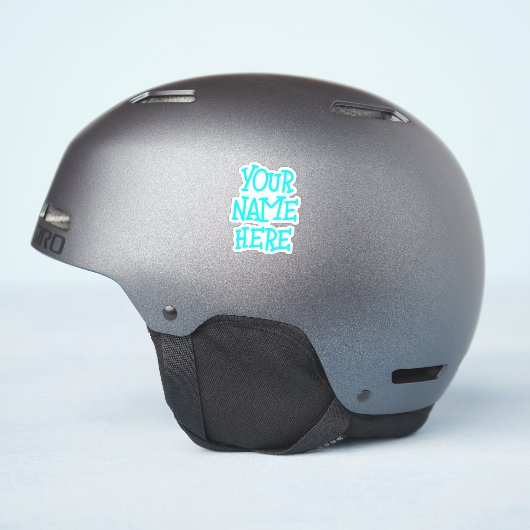 Aangepaste naam Tekst afspeelbaar HelmStickers Sticker (Helm Zijkant)