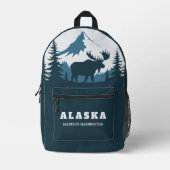 Aangepaste naam & tekst ALASKA Bedrukte Rugzak (Voorkant)