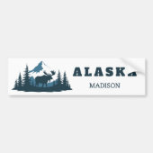 Aangepaste naam & tekst ALASKA Bumpersticker (Voorkant)