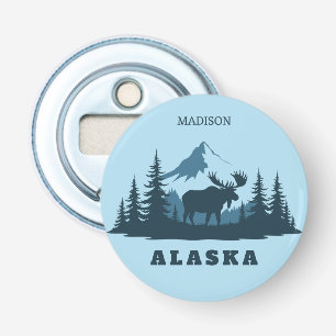 Aangepaste naam & tekst ALASKA Button Flesopener