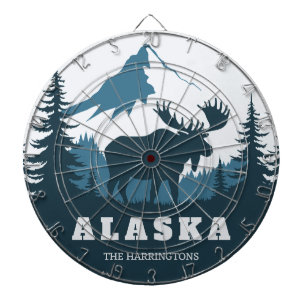 Aangepaste naam & tekst ALASKA Dartbord