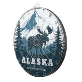 Aangepaste naam & tekst ALASKA Dartbord (Voorkant Rechts)