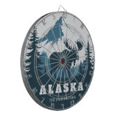 Aangepaste naam & tekst ALASKA Dartbord (Voorkant Links)