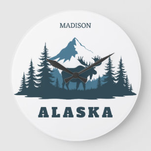 Aangepaste naam & tekst ALASKA Grote Klok