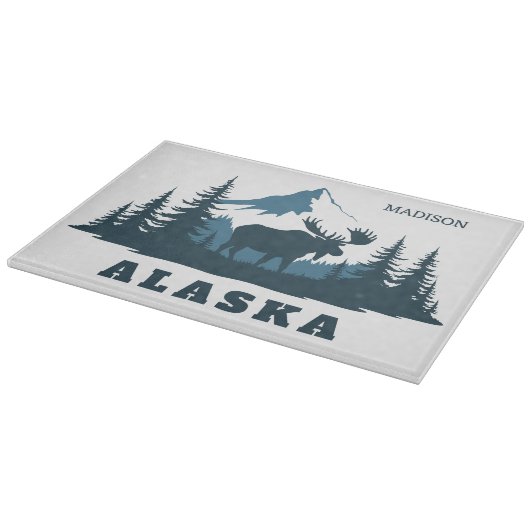Aangepaste naam & tekst ALASKA Snijplank (Hoek)
